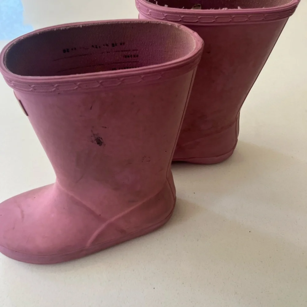 Hunter Soft Pink Mid-Calf Rubber Rain Boots